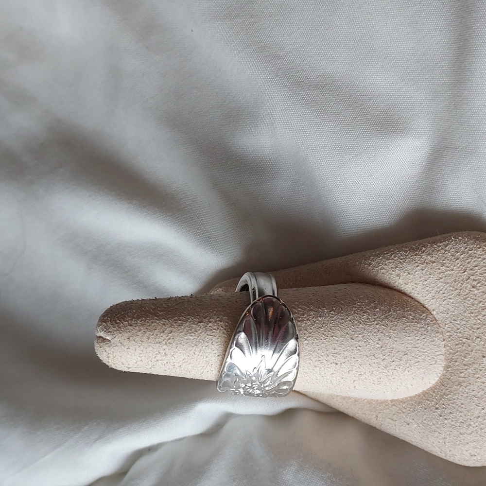 Handmade Silverware Ring - Picture 2 of 4